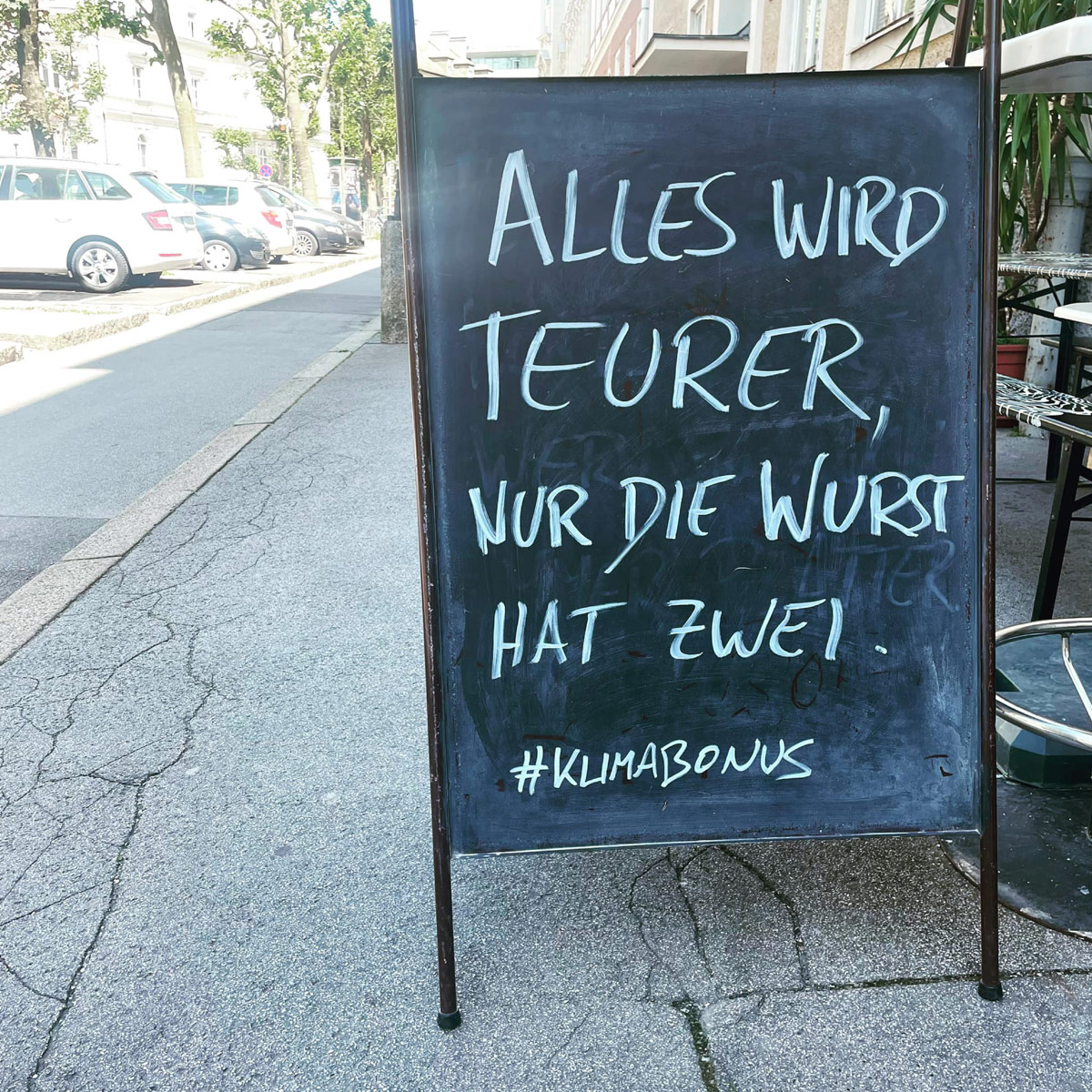 Alles Wird Teurer, Nur Die Wurst Hat Zwei #klimabonus