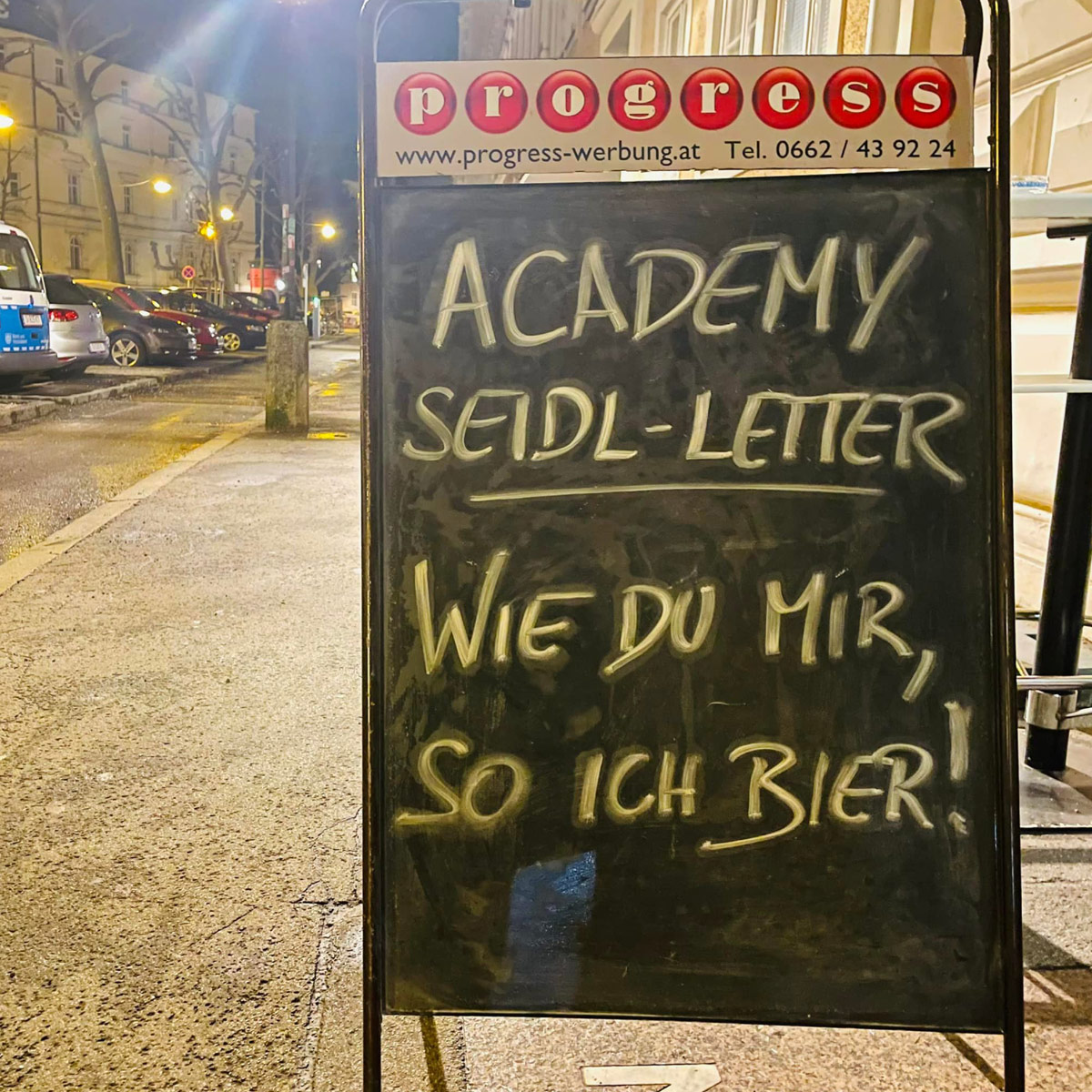 Academy Seidl-Letter: Wie Du Mir, So Ich Bier!